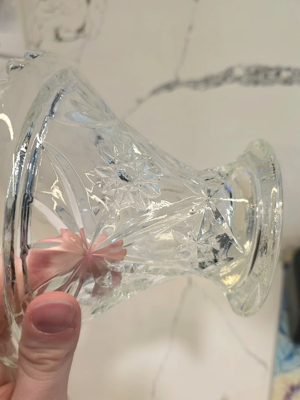 Clear Crystal Stem Vase